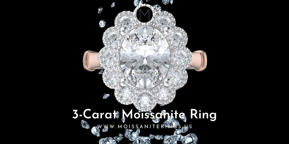 3 Carat Moissanite Ring