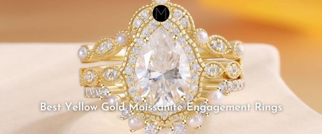 Best Yellow Gold Moissanite Engagement Rings