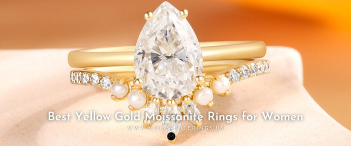 Best Yellow Gold Moissanite Rings for Women