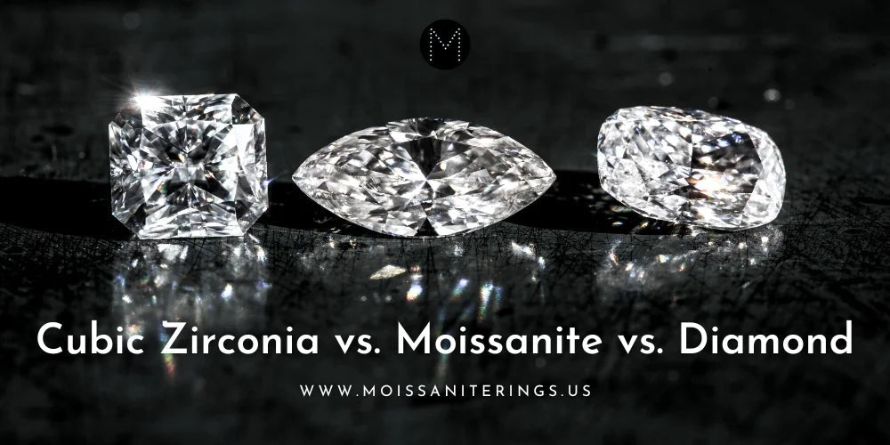 Cubic Zirconia vs. Moissanite vs. Diamond
