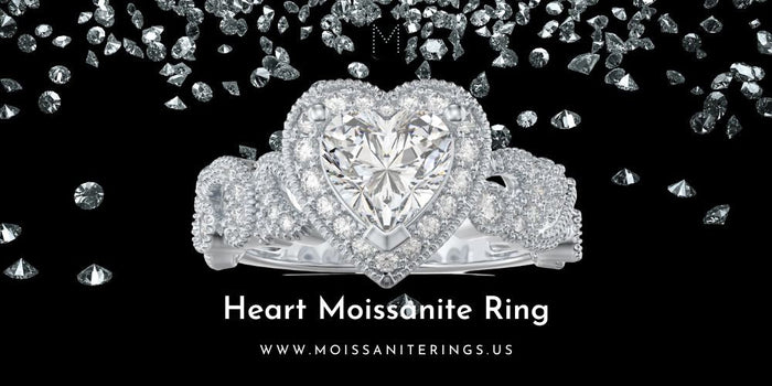 Heart Moissanite Ring
