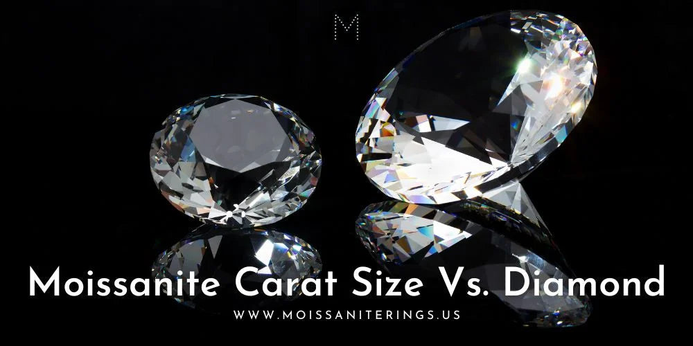 Moissanite Carat Size Vs. Diamond: Moissanite Win