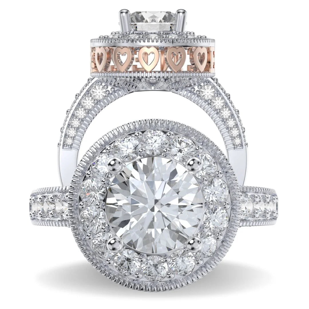 2 Carat Moissanite Ring With Custom Name