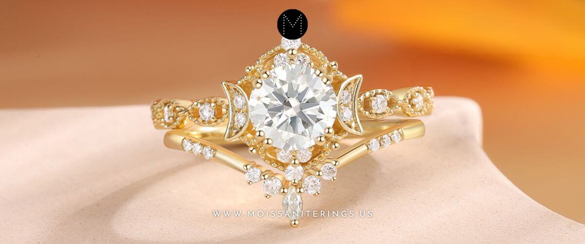 Best Moissanite Wedding Set