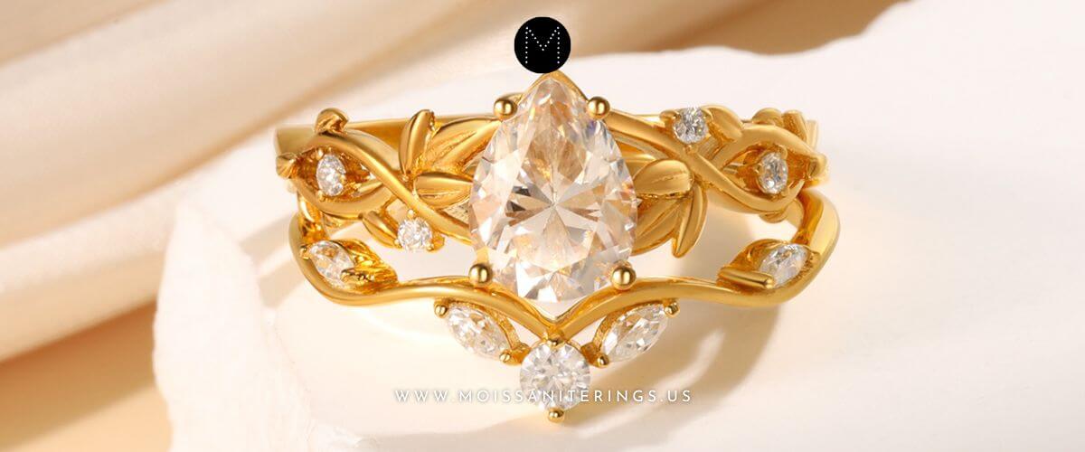Best Moissanite Wedding Set