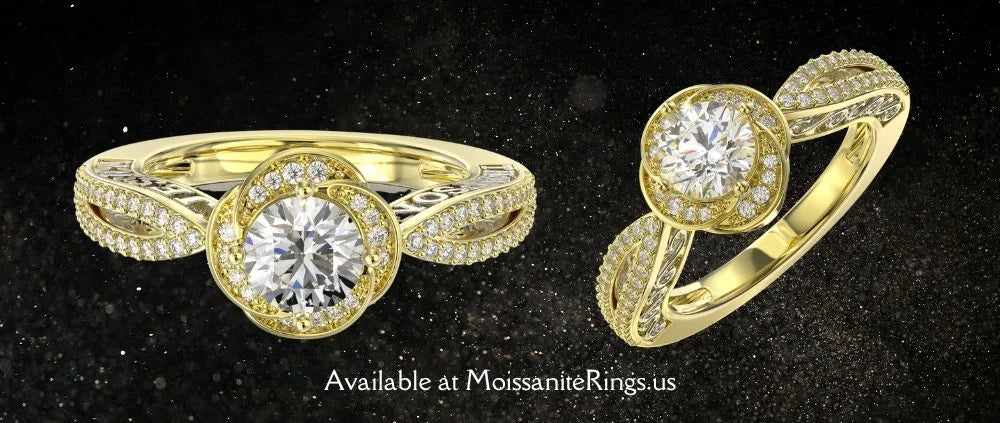 Unique Moissanite Engagement Rings